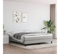 vidaXL Matelas de lit à ressorts ensachés Gris clair 160x200x20 cm