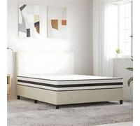 Matelas ressort 160x200 cm vidaxl accueil ferme soutien moelleux epaisseur 21 cm 5 zones housse de matelas G