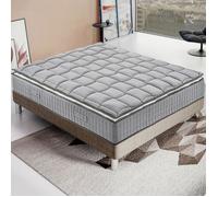 Matelas Ressort 200x200 cm ELITE - Accueil Mémoire De Forme - Epaisseur 27 cm - Ferme