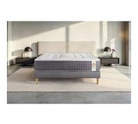 Matelas ressort 200x200 cm litier deluxe accueil ferme soutien ferme epaisseur 26 cm 7 zones G