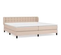 Matelas ressort 2x200x200 cm vidaxl soutien non communique épaisseur 5 cm Non spécifié zones + protège-matelas Marron G
