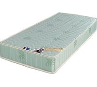 Matelas ressort 70x190 cm accueil moelleux soutien tres ferme epaisseur 19 cm 5 zones oreiller(s)