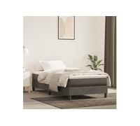 vidaXL Matelas de lit à ressorts ensachés Gris foncé 90x190x20 cm