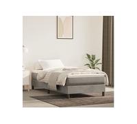 vidaXL Matelas de lit à ressorts ensachés Gris clair 90x190x20 cm