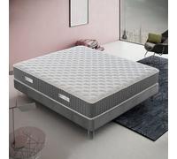 Matelas Ressorts Ensachés 135x190 cm, PALERMO - Accueil Mémoire De Forme - Epaisseur 22 Cm