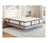 Matelas 140 x 190 cm ressorts ensachés surmatelas intégré ép.28cm - AMERICAN DREAM de YSMÉE