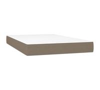 Matelas Ressorts Ensachés Taupe 120 x 200 x 20 cm Fermeté Moyenne | Tissu respirant durable, mousse confortable, soutien stable, literie 120x200, textile taupe élégant