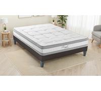 HYPSOM Matelas Mémoire de Forme Royal 5★ 140x200 cm 24 cm épaisseur 3 Couches de Mousse CertiPUR Confort Premium - Made in France