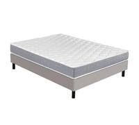 Matelas Ryad + sommier Newkit - 160x200 - Ressorts - Hauteur 21 cm - Très ferme