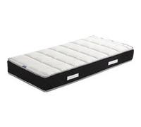 Matelas Sandrine a Ressorts + Memoire de Forme 75 Kg/m3 + Alese 90x190 Hauteur +/- 25 cm - Accueil Moelleux - Soutien Ferme + Oreiller Visco - 7 Zone G