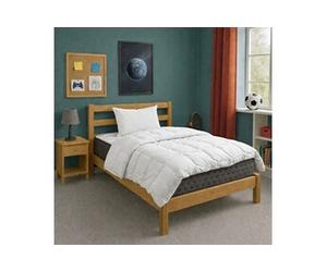 Matelas Sérénité Ressorts Ensachés 27cm Mousse Haute Densité Soutien Très Ferme 90x190cm avec oreiller(s) et couette