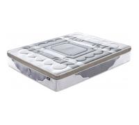 Matelas Silver Metal 200x200 Edition Exclusive | Epaisseur 32 cm | 7 zones de confort | Mousse Mémoire de forme (60 kg-m3) | Latex