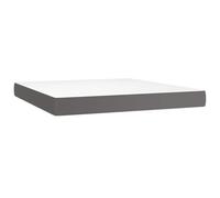 Matelas Similicuir Gris 180x200x20 cm Ressorts Ensachés Fermeté Moyenne | Nettoyage humide facile, revêtement -taches, soutien dorsal stable, mousse adaptative, usage quotidien, literie moderne