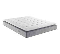 Matelas Simmons 651 ressorts ensachés surmatelas intégré SW5 140x200 Blanc