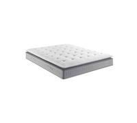 Matelas Simmons 651 ressorts ensachés surmatelas intégré SW5 90x190 Blanc