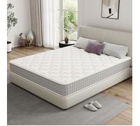 Matelas simple 160x200 20 cm de hauteur, Dewinner, matelas à ressorts et mousse, soutien parfait ensaché, dureté moyenne