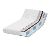 Matelas simple 90 x 190 cm, ressorts ensachés | Couche en coco, soutien traditionnel, design moderne, confort personnalisé