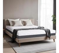 Matelas Simple 90 x 190 Waterfoam Hybrid | Support solide | Ergonomique | Housse extensible régulatrice de température | Déhoussable | Naturellement hypoallergénique | Antibactérien et anti-acarien