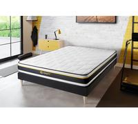 Matelas Soft 130x200cm - 19cm - Mousse haute densit avec micro-cellules d'air - Tonique - Matelas Blanc