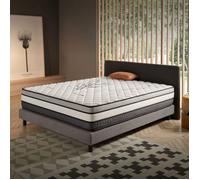 Matelas Solar 160x190 cm - Très épais epaisseur 30 cm - Mousse mémoire de forme HR,Blue Latex,Hypoallergénique - Face été/hiver - 7