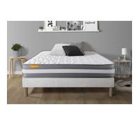 Matelas + sommier 140x190 Memo Plus Memoire de forme 3 zones