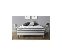 Matelas + sommier 160x200 Memo Spring Ressorts ensachés 3 zones de confort MAXI épaisseur