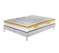 Matelas + sommier 180x200 - EBAC LITERIE - Rugby - Très ferme - Mousse polyuréthane - Made in France