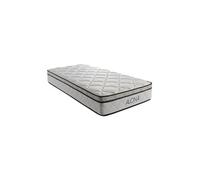 Matelas + Sommier Alona a Ressorts + Memoire de Forme 80 Kg/m3 - 120x190 Hauteur +/- 25,5 cm - Accueil Moelleux - Soutien Ferme - 5 Zones de Confort