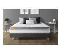 Matelas + sommier kit 160x200 Memo Zen Mousse à mémoire de forme MAXI épaisseur