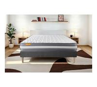 Matelas + sommier kit gris 90x190 Memo Plus Memoire de forme