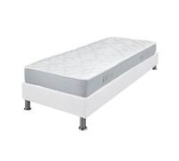 Matelas + sommier tapissier 90x190 Mousse - Melior - Soutien ferme - Blanc