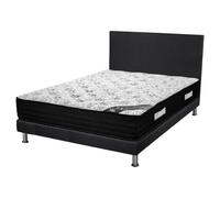 Matelas+Sommier+Tete SR9 Deco 160x200 Black Mattress - H. 25 cm - Soutien équilibré
