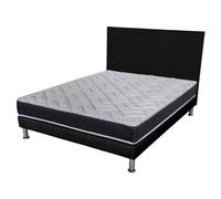 Matelas + Sommier + Tete SR9 Deco 160x200 Malta - Hauteur 20 cm - Soutien très ferme