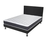 Matelas + Sommier + Tete SR9 Deco 160x200 Record - H. 20 cm - Soutien ferme