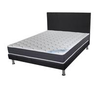Matelas + Sommier + Tete SR9 Deco 160x200 Rhodes - H. 24 cm - Soutien ferme