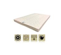 Matelas soutien très ferme mémoire de forme + alèse 130x190 x 14 cm + oreiller visco - 5 zones de confort - ame poli lattex haute résilience - hypoal