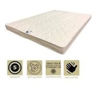 Matelas soutien très ferme mémoire de forme pour canapé lit + alèse 90x200 x 14 cm - 5 zones de confort - ame poli lattex haute résilience - hypoalle G