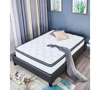 Matelas sunny a Ressorts + 3 cm Latex Naturel à 70 % en 75 Kg/m3 - 120x190 Hauteur +/- 25 cm - Accueil Moelleux - Soutien Ferme + Oreiller Visco - G
