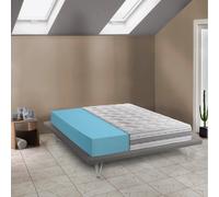 Talamo Italia - Matelas double Sveva, matelas amovible en mousse à mémoire de forme et Waterfoam, 100% Made in Italy, anti-acariens et hypoallergénique, 140x200h21 cm