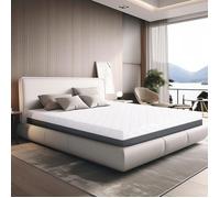 Matelas TANHK à mémoire 130x190 cm,Mi-ferme,Orthopédique,Hypoallergénique,Housse amovible,Fabriqué en Italie