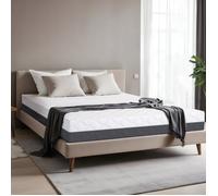 Matelas TANHK à mémoire haute densité 135x190, 20cm, Ferme, Hypoallergénique, Housse amovible, Fabriquée en Italie