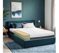 Matelas TANHK double couche à mémoire de forme 160x190 cm,Moelleux,Hypoallergénique,Housse amovible,Fabriquée en Italie