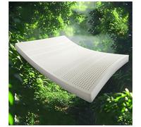 Matelas Thaïlande en latex naturel de 10 cm d'épaisseur pour lit simple/double, lit simple/complet, respectueux de l'environnement, sommeil confortable, 120 x 180 cm avec housse amovible