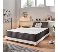 NATURALEX - Matelas Titanium 140x200 cm - 30 cm - Mousse à mémoire de Forme + Blue Latex - Soutien Ferme - Thermorégulateur - Hypoallergénique - Respirant - 7 Zones - Réversible Face été/Hiver