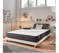 Matelas Titanium 70x190 cm - Épais epaisseur 24 cm - Mousse mémoire de forme HR,Blue Latex,Hypoallergénique - Face été/hiver - 7