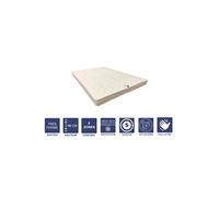 Matelas Très Ferme Mémoire de Forme + Alèse 70x190 x 10 cm + Oreiller Visco - 5 zones de Confort - Noyau Poli Lattex HR Dernière Génération - Très