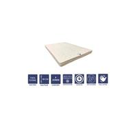 Matelas Très Ferme Mémoire de Forme Pour Canapé Lit + Alèse 180x200 x 15 cm + Oreiller Visco - 5 zones de Confort - Noyau Poli Lattex HR Dernière