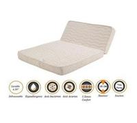Matelas très ferme pour bz + alèse 140x190 x 15 cm - dim assise 60 cm - déhoussable housse lavable - 5 zones de confort - ame poli lattex haute résil G