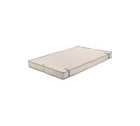 Matelas Très Ferme Pour tous Clic Clac + Alèse 140x190 x 15 cm avec Mémoire de Forme sur Face Hiver - Découpe Assise 70 cm - 5 zones de Confort -
