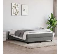 Matelas VidaXL à ressorts 140x200 - Gris foncé - 20 cm